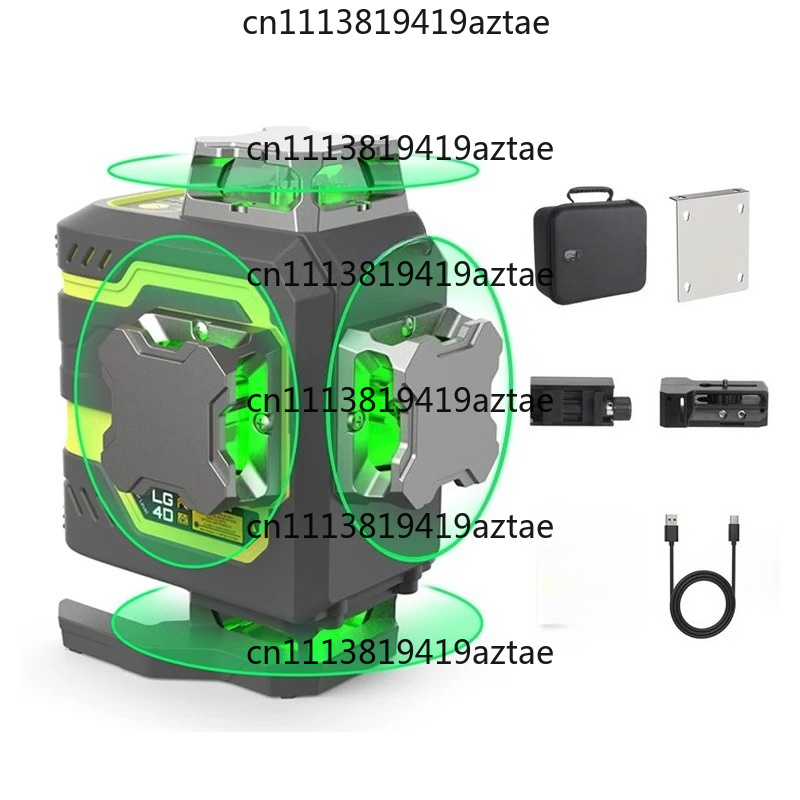 Laser Level 16 Lines 4D Green - 16-lijns laserwaterpas 360° zelfnivellerend 4x360 °