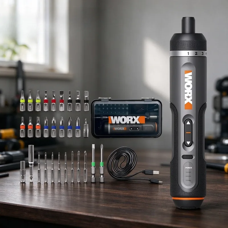 Electric Screwdriver Rechargeable Usb - WORX WX242 Elektrische schroevendraaierset, slimme draadloze