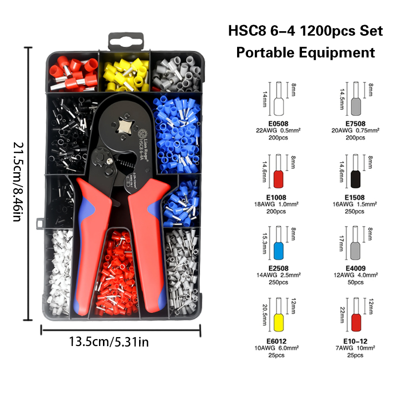 HSC8 6-4 Ferrule Crimping Tool - Automatic Wire Stripper Cutter recensie en prijs