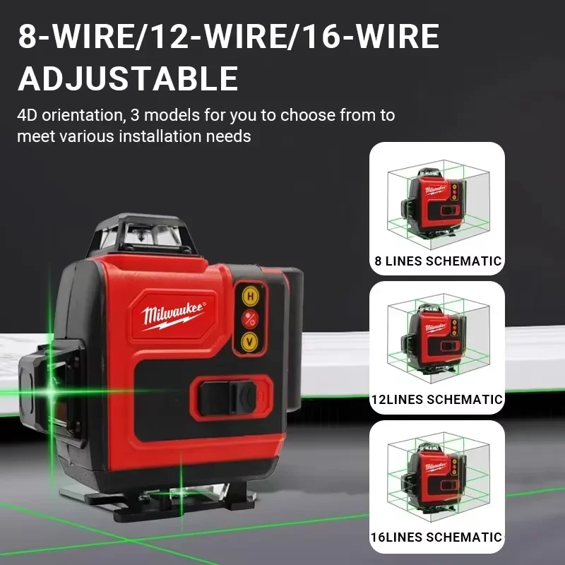 Milwaukee 8D16X 16-lijns 4D gr - Laser Level 16 Lines 4D Green recensie en prijs