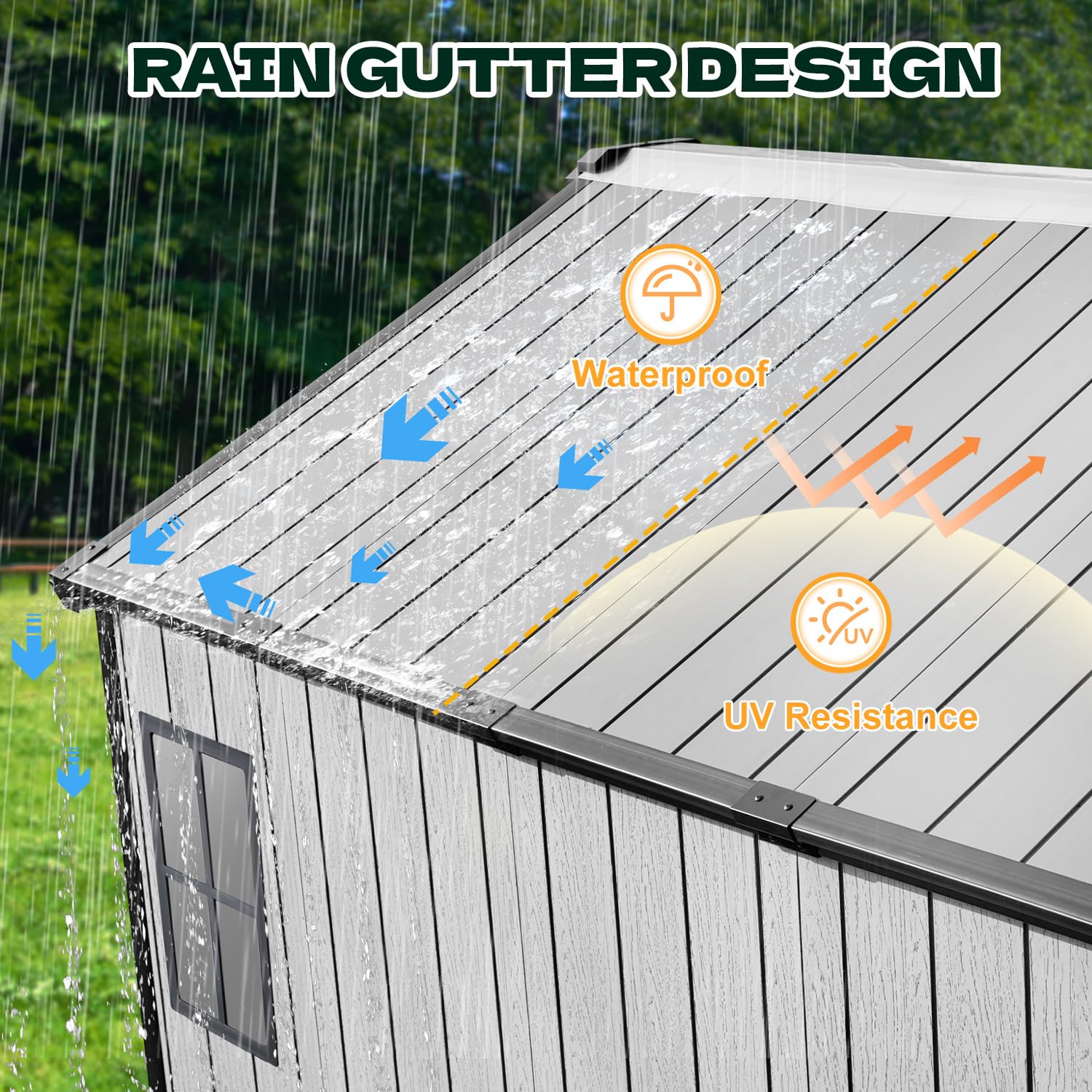 8x6 FT hars buitenberging met  - Garden Tools recensie en prijs