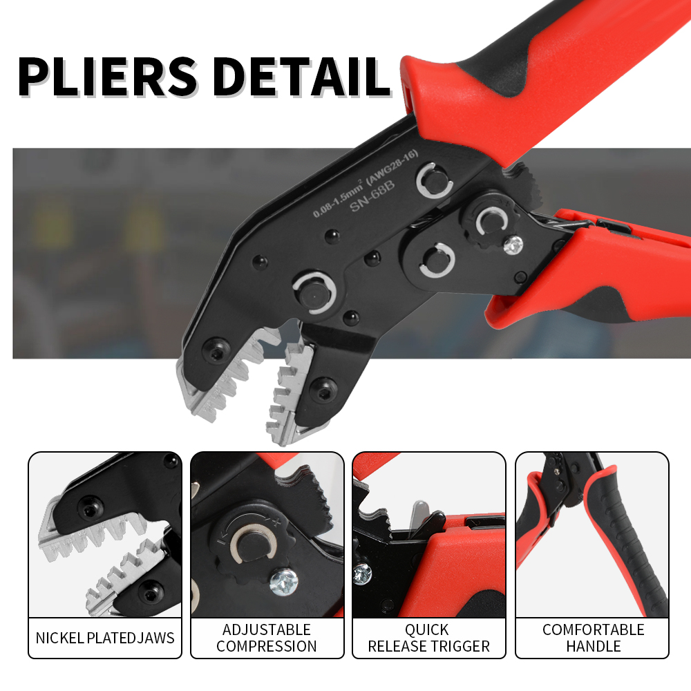 Ratchet Crimper Tangen SN-68B  - Automatic Wire Stripper Cutter recensie en prijs