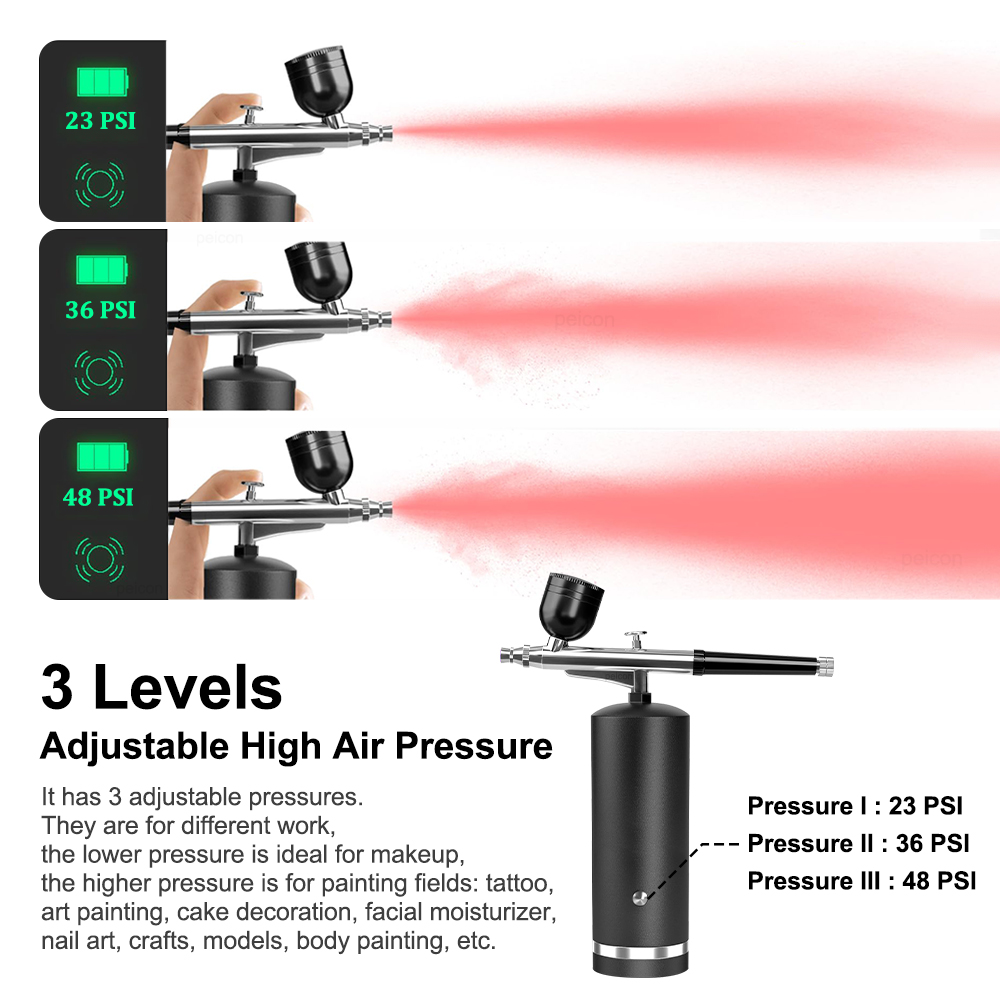 Airbrush-set met compressor, o - Airbrush Kit With Mini Compressor recensie en prijs