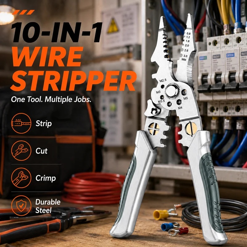 8,5 inch zware draadstripper,  - Automatic Wire Stripper Cutter recensie en prijs