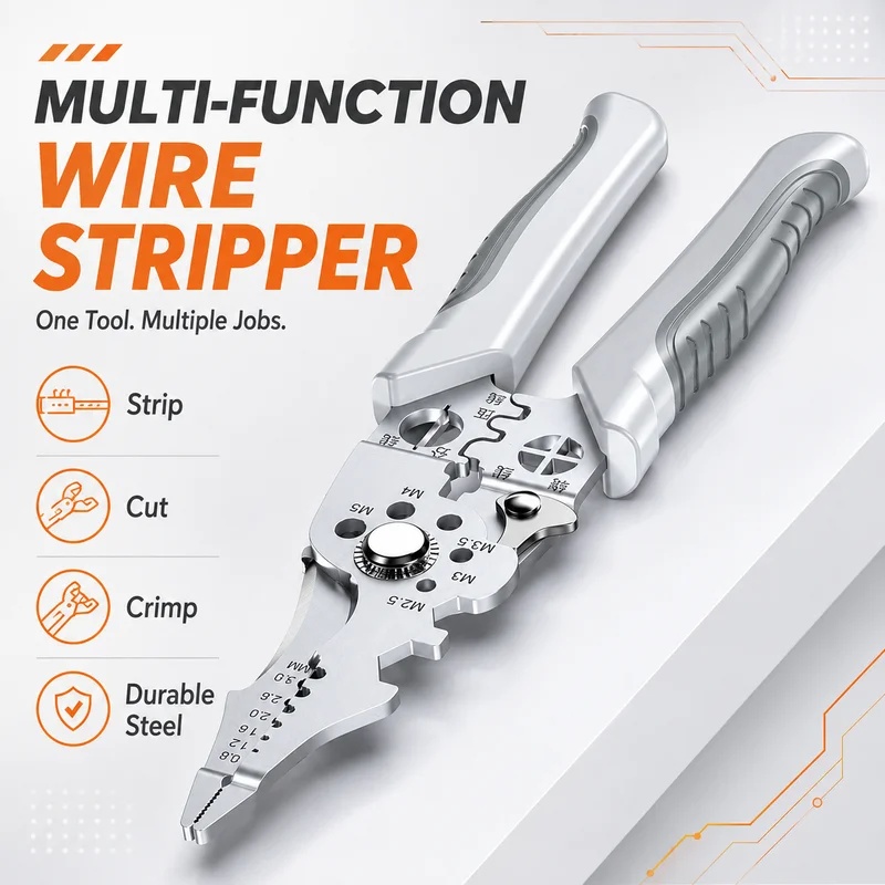 8,5 inch zware draadstripper,  - Automatic Wire Stripper Cutter recensie en prijs