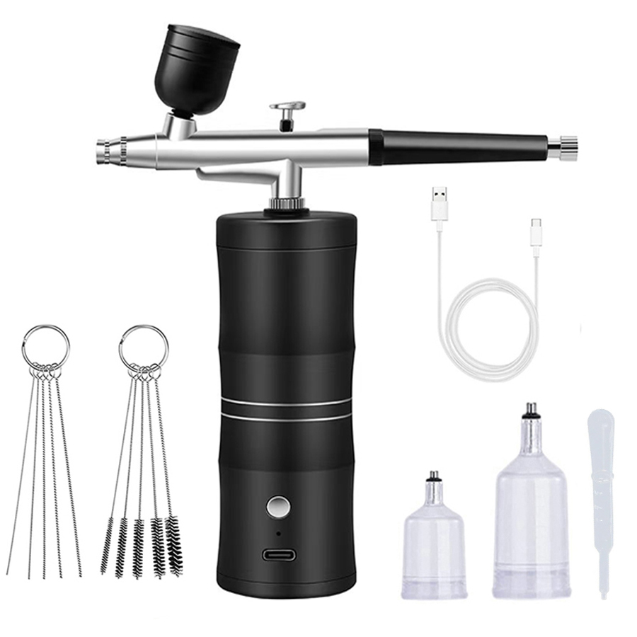 Draagbare airbrushset met comp - Airbrush Kit With Mini Compressor recensie en prijs